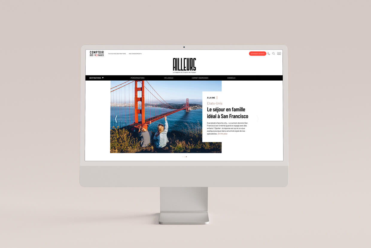 Le magazine web Ailleurs, Comptoir des Voyages